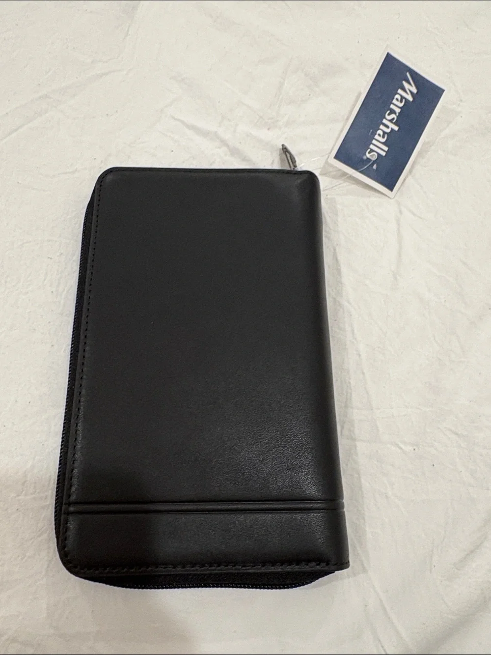 Tumi Black Leather Zip-Around Travel Wallet - Picture 2 of 5